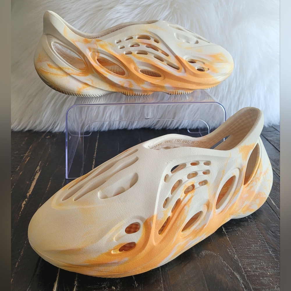 Foam Cream & Orange Shoes Men’s Size 12